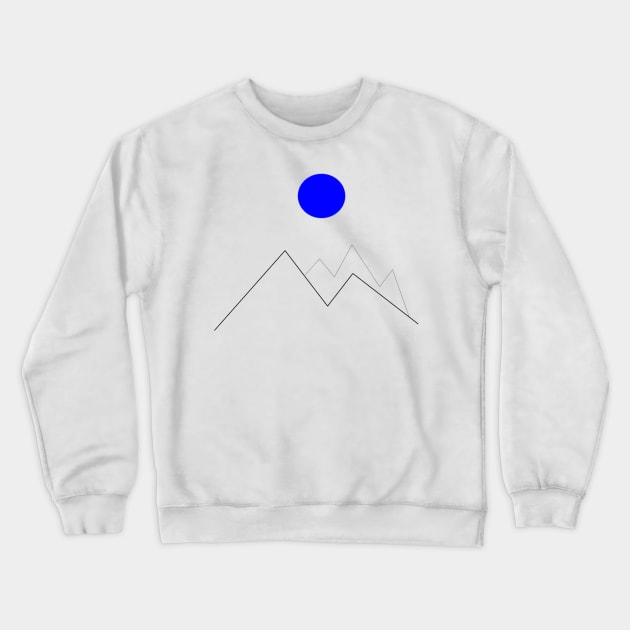 Midnight Mountains Crewneck Sweatshirt by L'Appel du Vide Designs by Danielle Canonico
